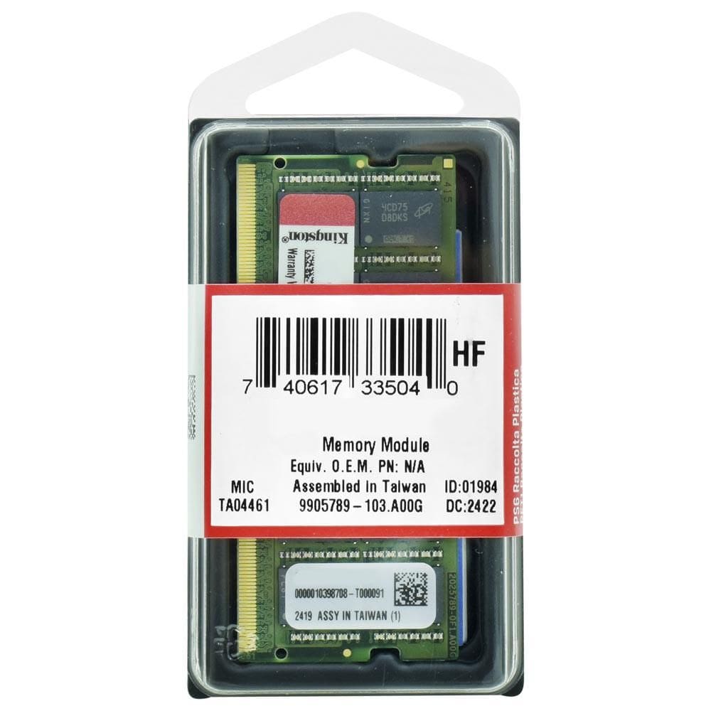 Memória 16GB DDR5 5600Mhz Kingston Value RAM para Notebook, KVR56S46BS8-16