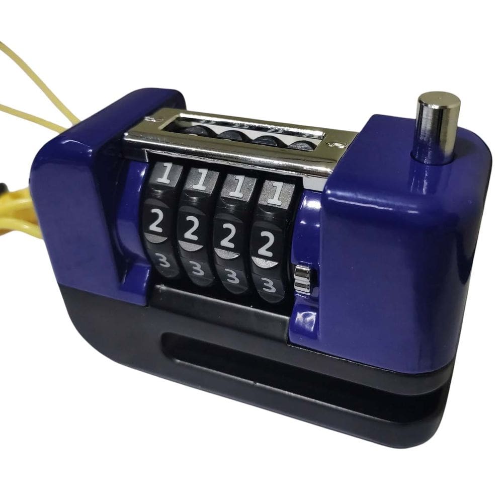 Trava de Disco Freio Antifurto Senha 4 digitos Moto Bike Motocicleta Bicicleta Resistente Segurança Proteçao Cadeado