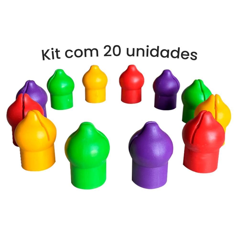 Kit Ponteira Cônica para Haste de Cama Elástica ChicoPlay 20 Unidades