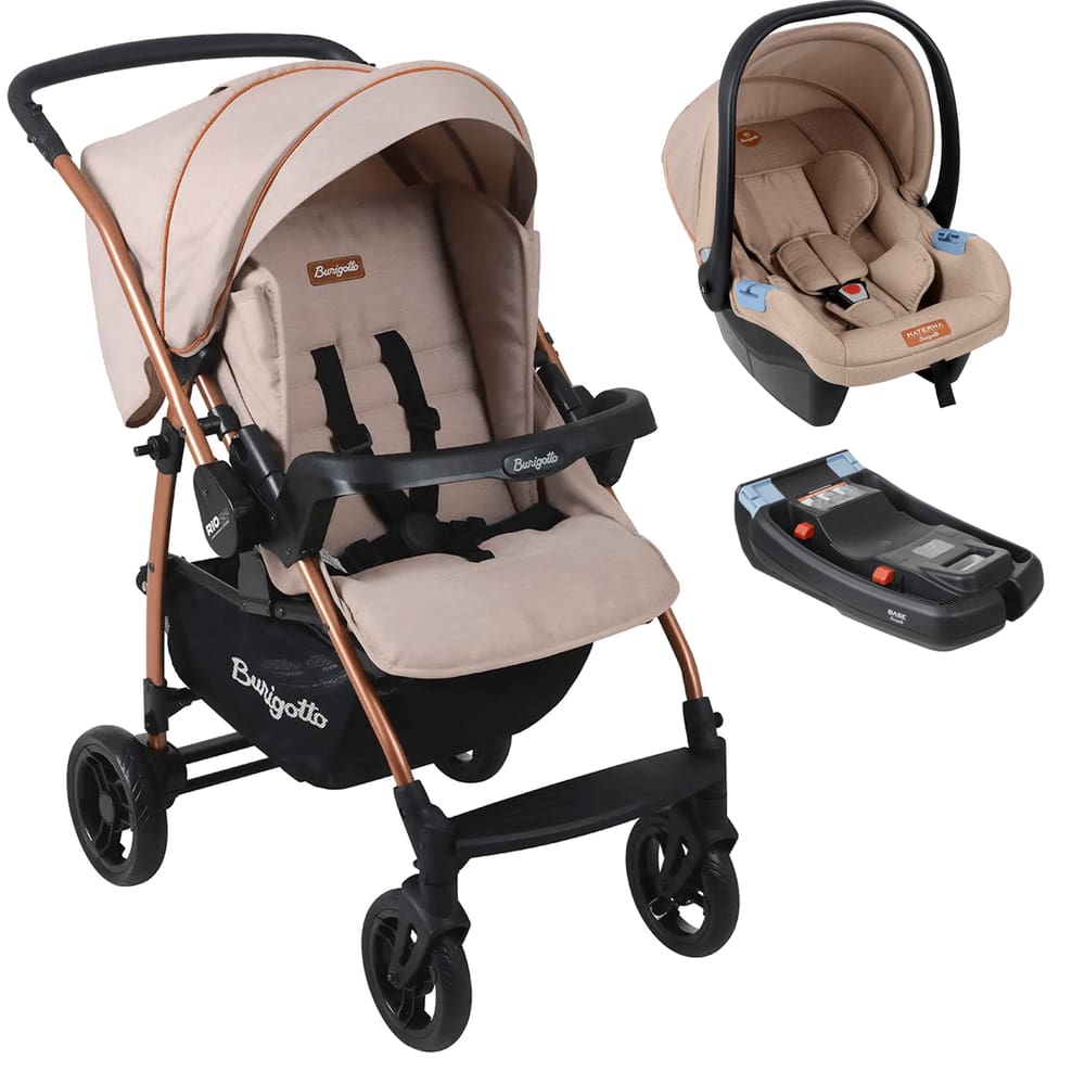 Carrinho de Bebê Burigotto Travel System Rio K 22 Base Mon Amour