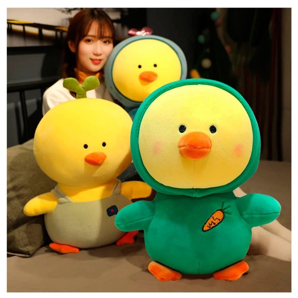 Pacote de brinquedos de pelúcia para 3 garotas peludas com fantasia — supermacio