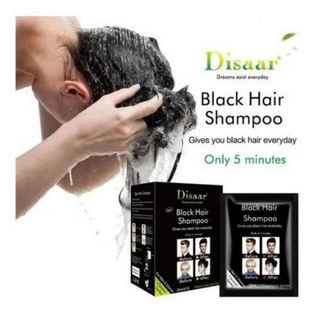 Shampoo 10sob Black Color para cobertura de cabelos grisalhos 250mL