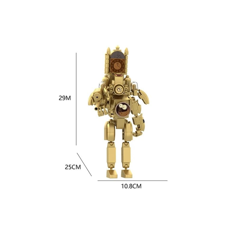 Conjunto de bonecos Lego Titan Clockman Giant Blocks 396 peças