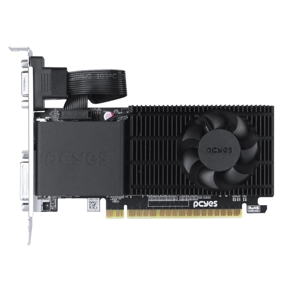 Placa de Vídeo GeForce GT 610 2GB GDDR3 64bits - Pcyes - PPE610DR3LPBR