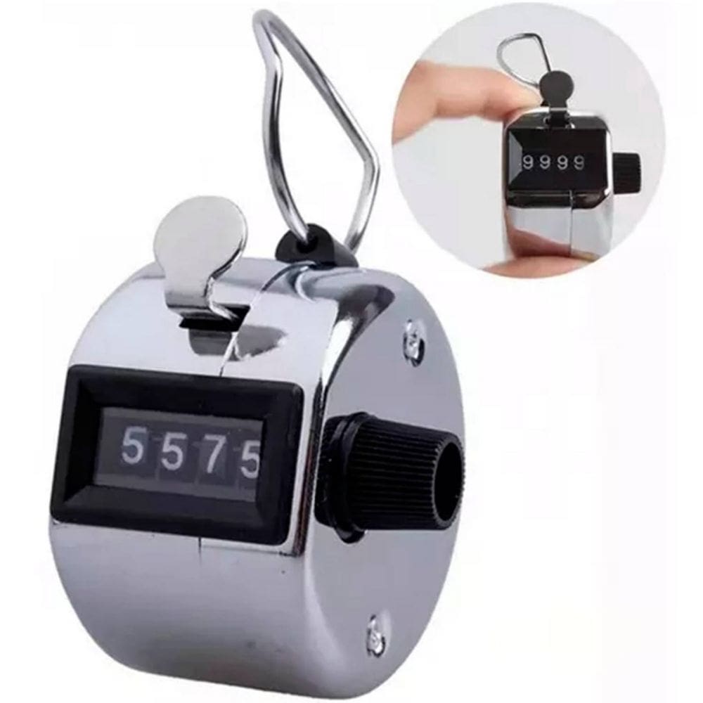 Contador manual de metal de 4 dígitos para esportes de golfe