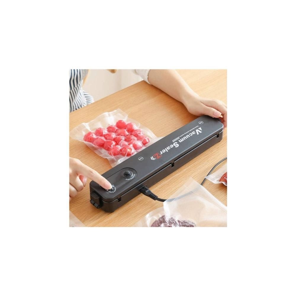 Seladora a vácuo Seladora 2 em 1 Seladora de sacos 220V 100W preta