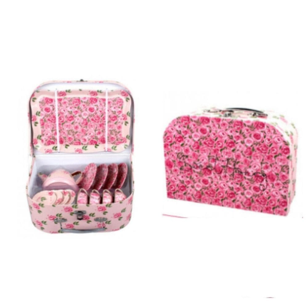 Conjunto de brinquedos com 17 acessórios e estojo de transporte para meninas