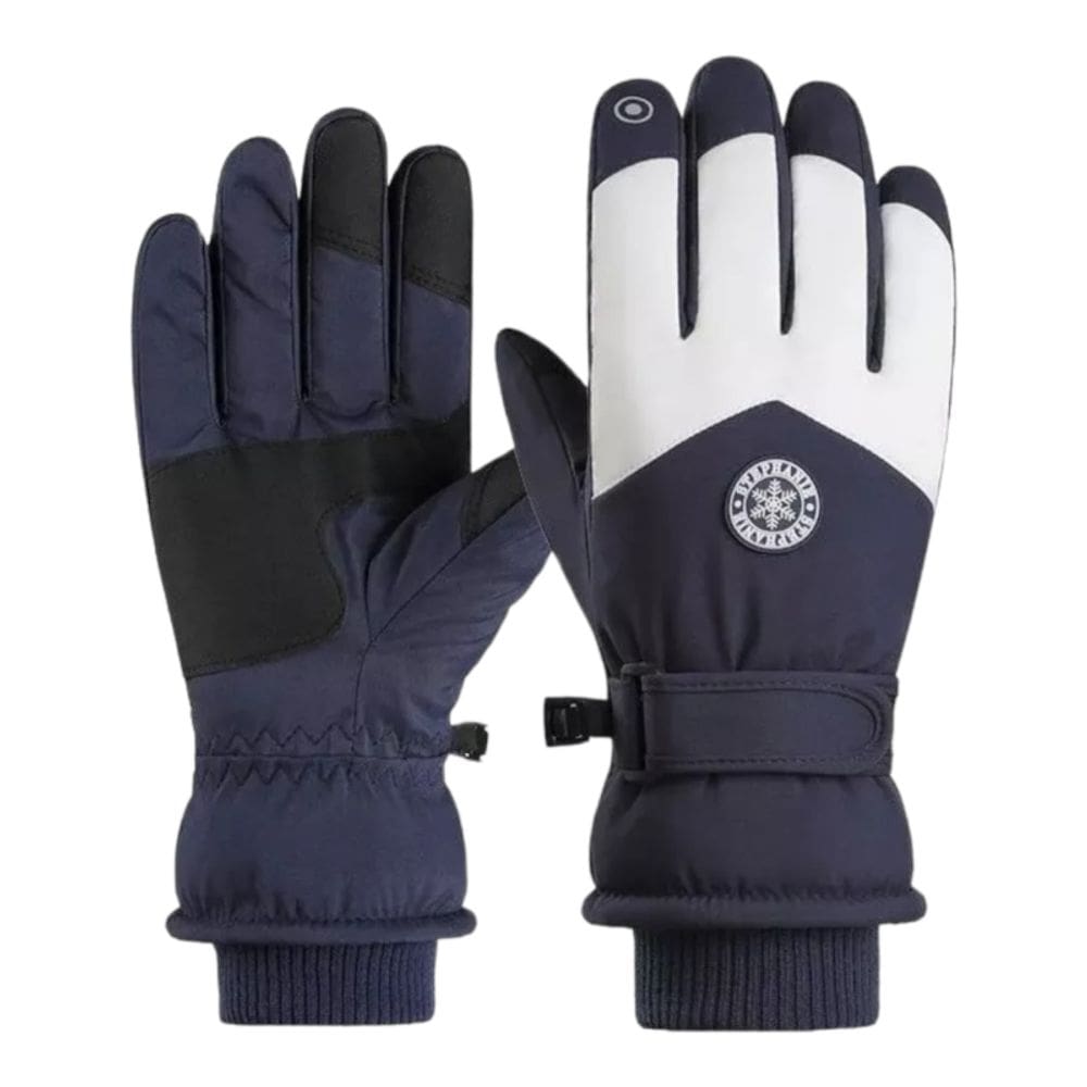 Luvas térmicas de inverno Snow Moto impermeáveis para homens e mulheres