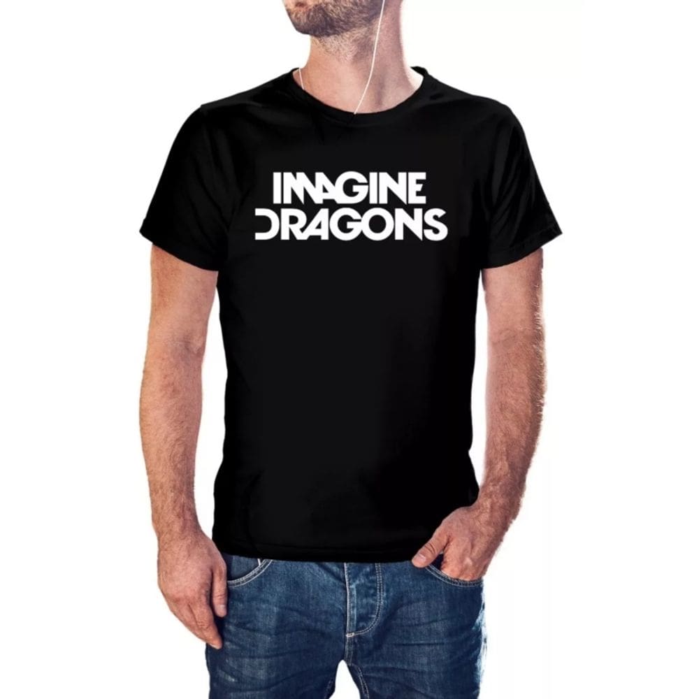 Tapete de algodão Shirt Imagine Dragons para mulheres
