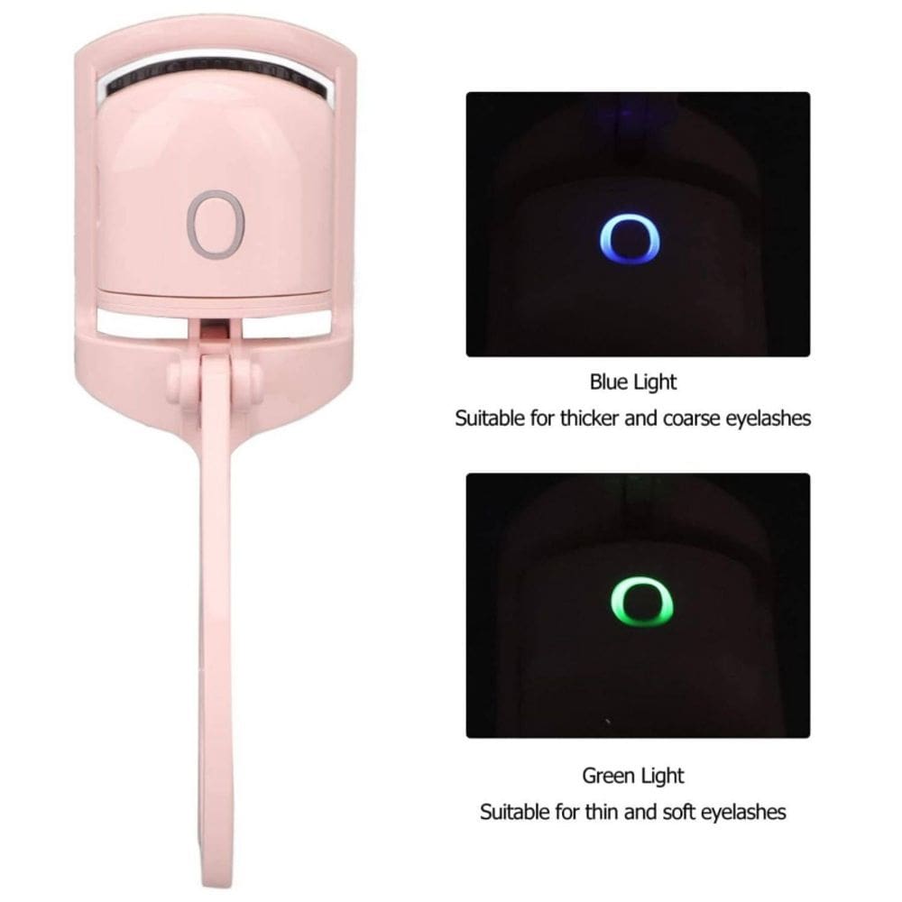 Modelador de cílios elétrico USB recarregável rosa