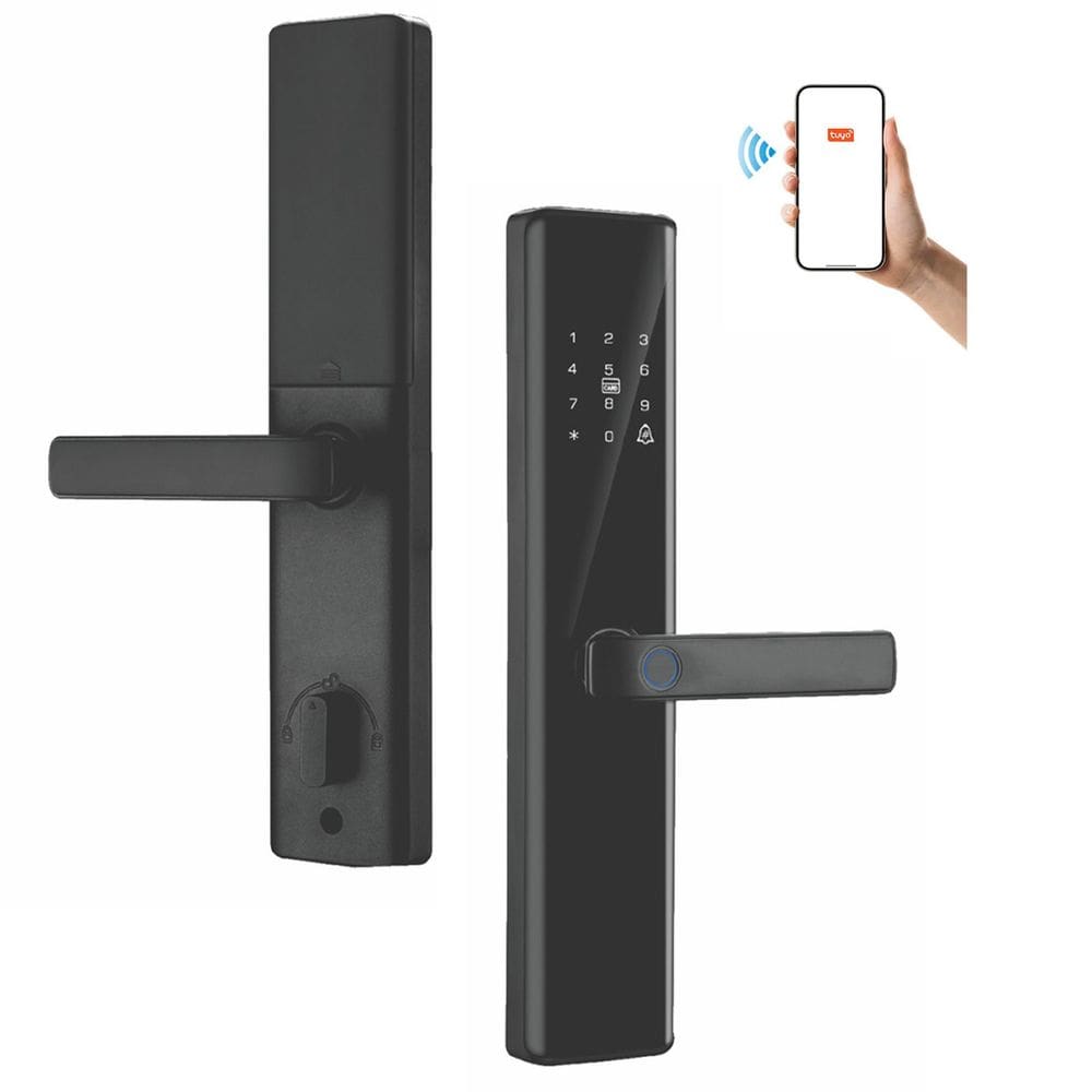 Fechadura Eletronica Digital Wifi Biometria App Cartao Chave Segurança Celular Smartphone Residencial Aviso Sonoro