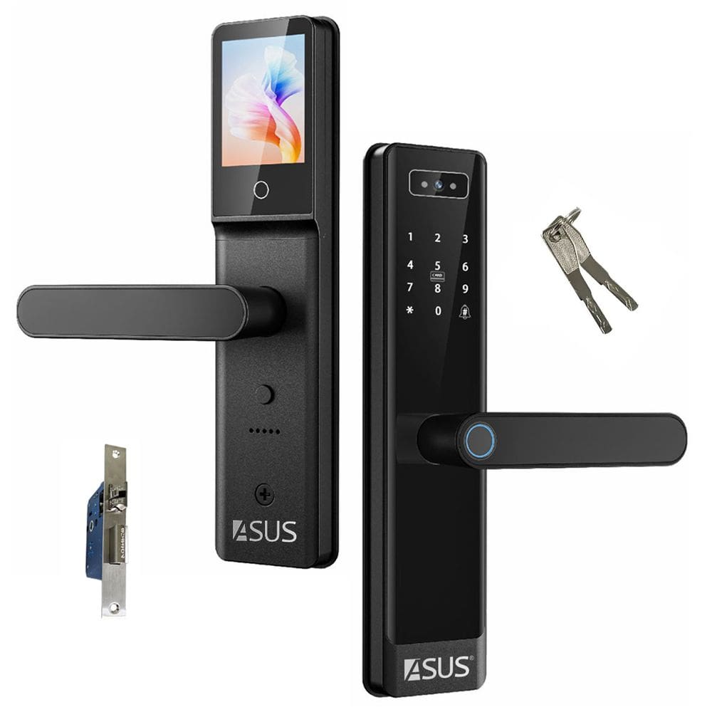 Fechadura Digital Eletronica Porta Acesso Restrito Biometria Facial Senha Wifi App Celular Cartao Chave Bateria Segurança Residencial