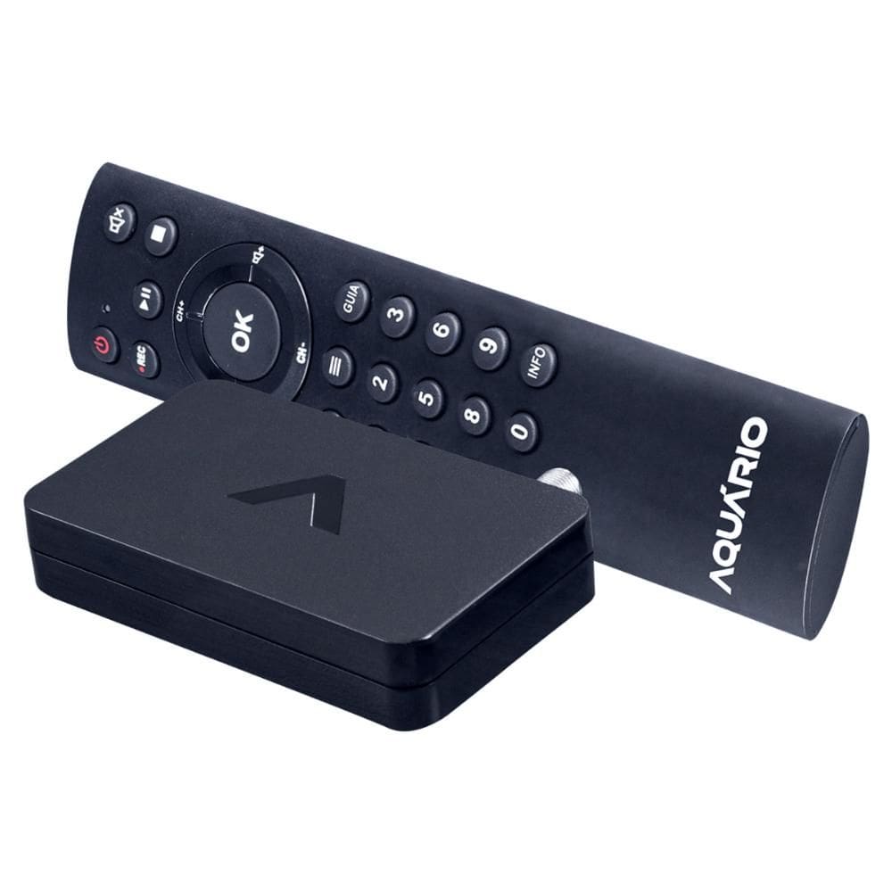 Conversor Digital de TV e Gravador HDTV Aquario DTV-9000, Full HD, Controle Remoto, USB, HDMI, AV
