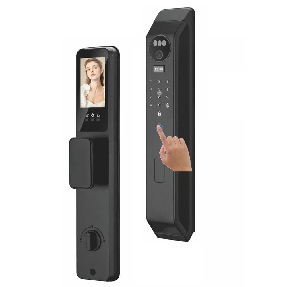 Fechadura Eletronica Digital Wifi App Biometria Reconhecimento Facial Cartao Tag Celular Smartphone Segurança Residencial