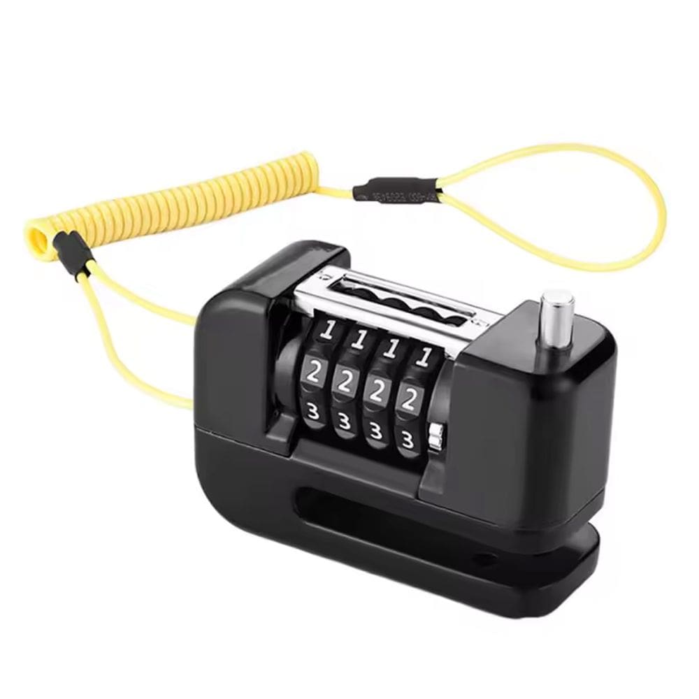 Trava de Disco Freio Senha Antifurto Moto Bike Motocicleta Bicicleta Cadeado Segurança Proteçao