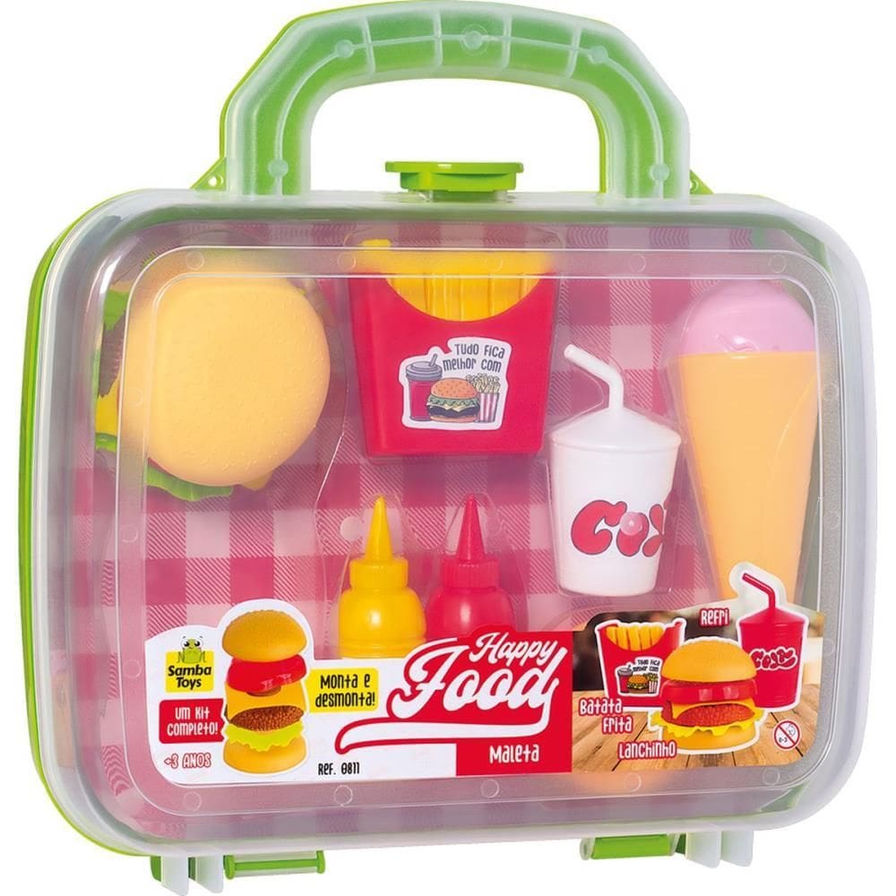 Brincando De Casinha Maletinha Happy Food - Samba Toys