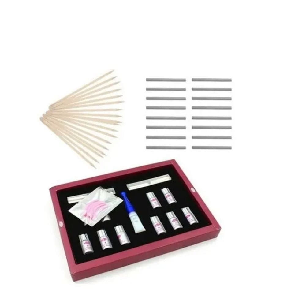 Kit permanente para cílios Star Color com 3 meses de duração e acessórios