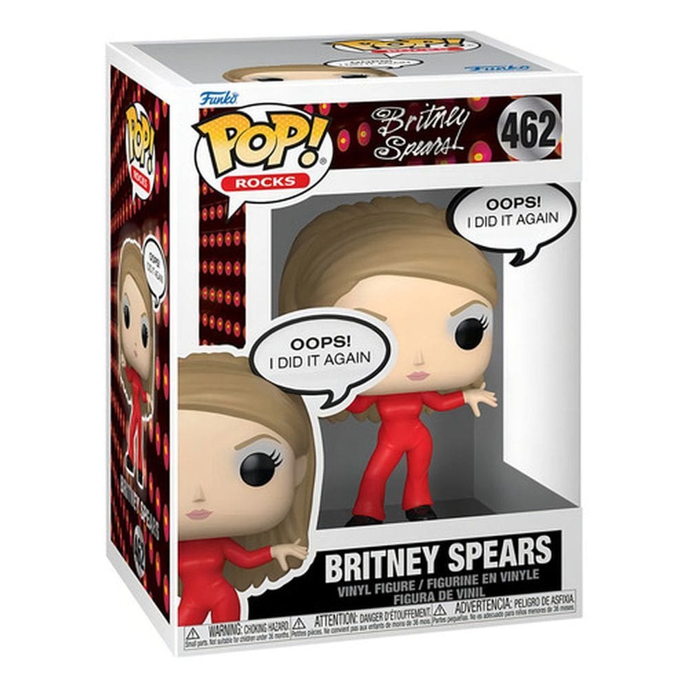 Funko Pop! Rocks Oops I Did it Again- Britney Spears com placa 462