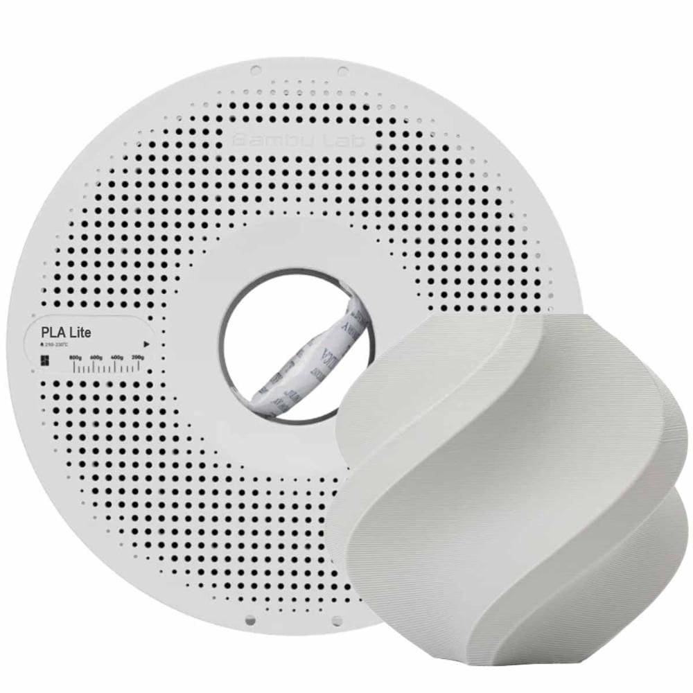 Filamento PLA Lite Bambu Lab para Impressora 3D Cinza  1Kg