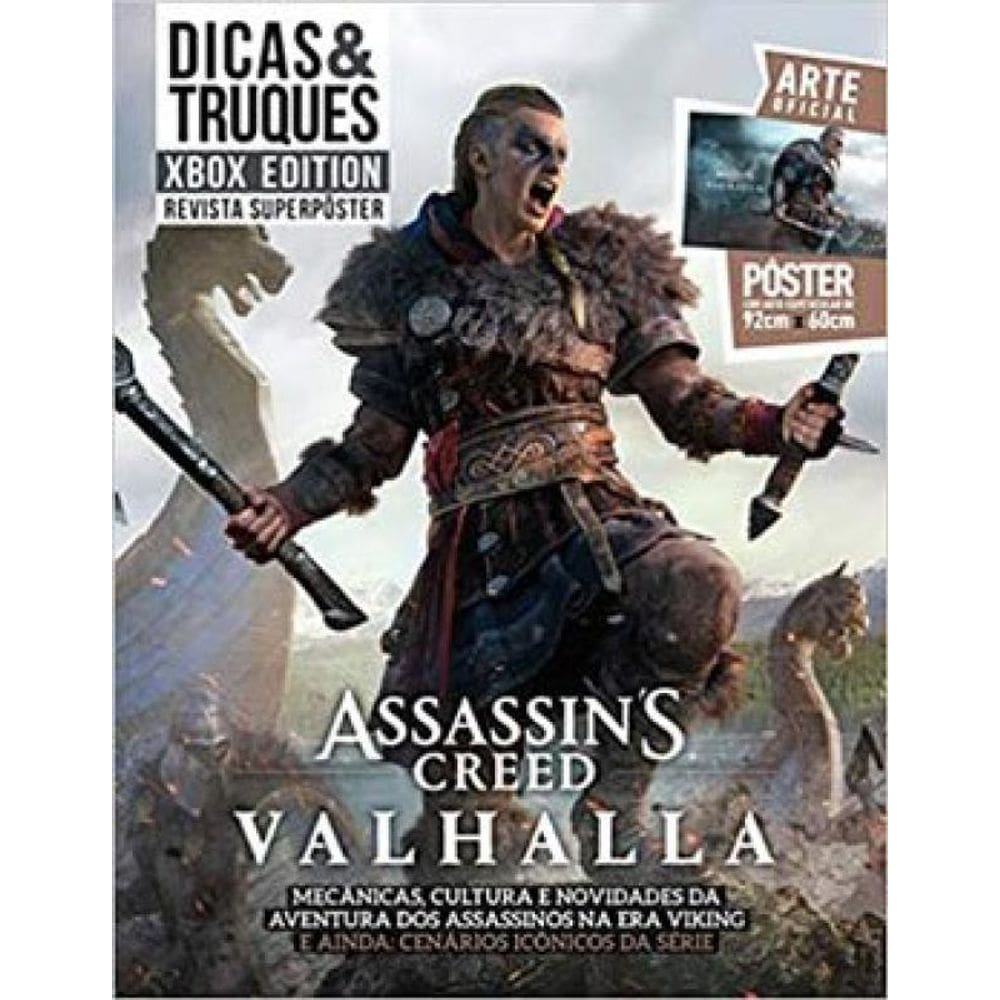 Revista Superpôster Dicas E Truques Xbox Edition Edição 7 - Assassins Creed Valhalla