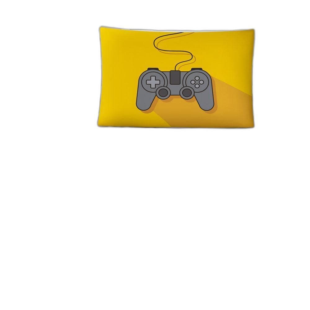 Jogo Cama Lençol Shine Solteiro 2Pçs Controle Game Cinza