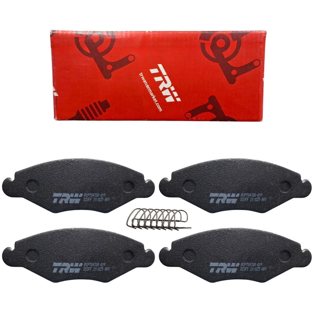 Jogo de Pastilhas de Freio Dianteira TRW RCPT04780 P/ Peugeot 206 2001> / 207 2008> / Hoggar 2010>