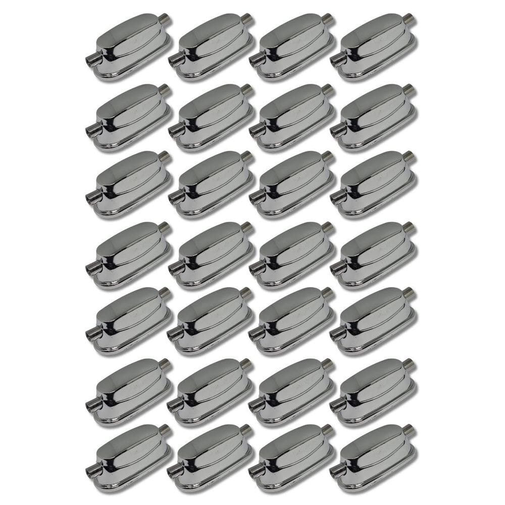 Kit 28 Canoas Cromada Para Caixa 2 Afinações 18.4 Spanking