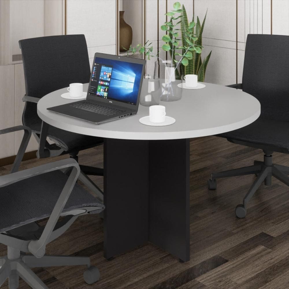 Mesa Escritório de Reunião 110cm Redonda Multimóveis CR25330