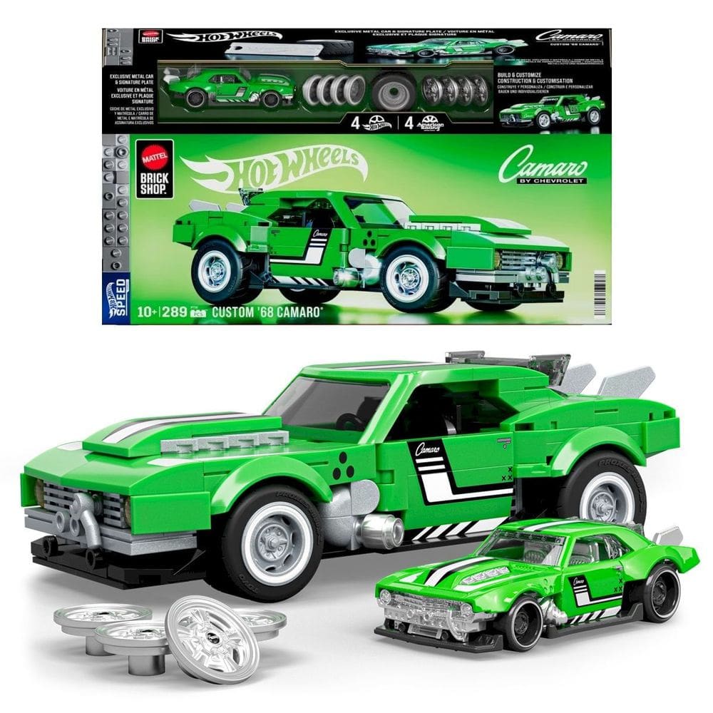 Blocos de Montar -  Hot Wheels -  68 Custom Camaro MATTEL