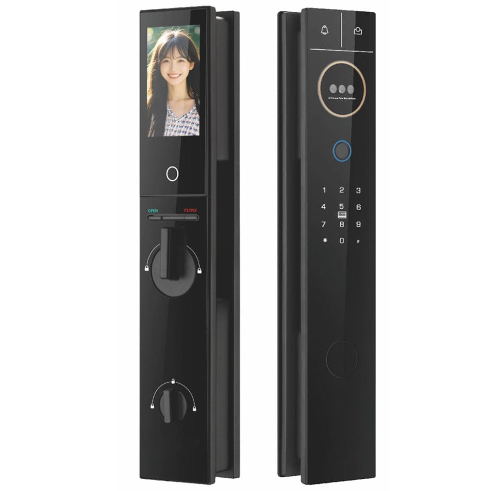 Fechadura Eletronica Digital Wifi Biometria Reconhecimento Facial Cartao App Celular Smartphone Segurança Residencial Proteçao