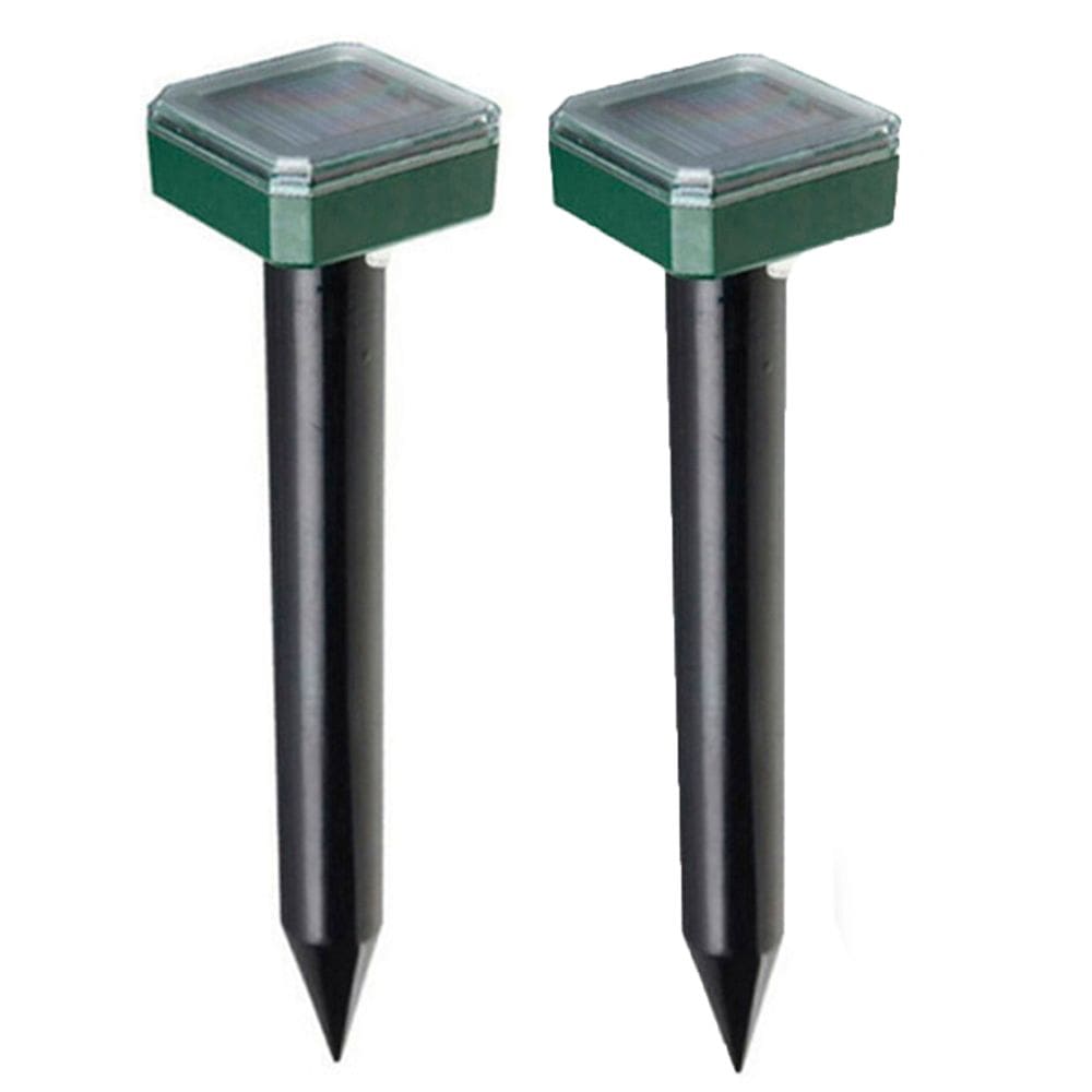 Repelente Solar Ultrassonico Kit 2 Uni  Espanta Escorpiao Cobra Rato Mosquito Cobras Roedores Jardim Quintal