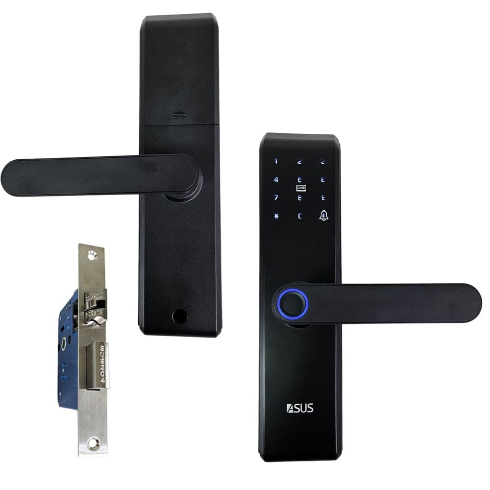 Fechadura Eletronica Digital Biometrica Senha Cartao Rf Chave Portao Porta Casa