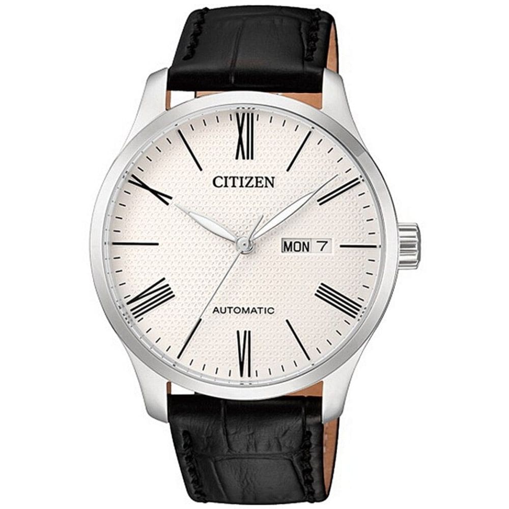 Relógio automático Citizen NH8350-08A Pulseira de couro 40mm