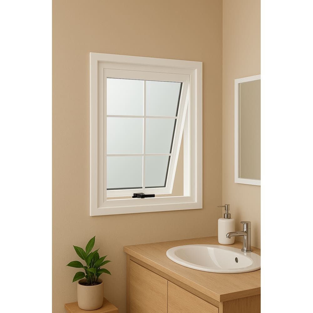 Vitro Max Ar 50x50 Aço Branco C/grade e Vidro R-120- Branco