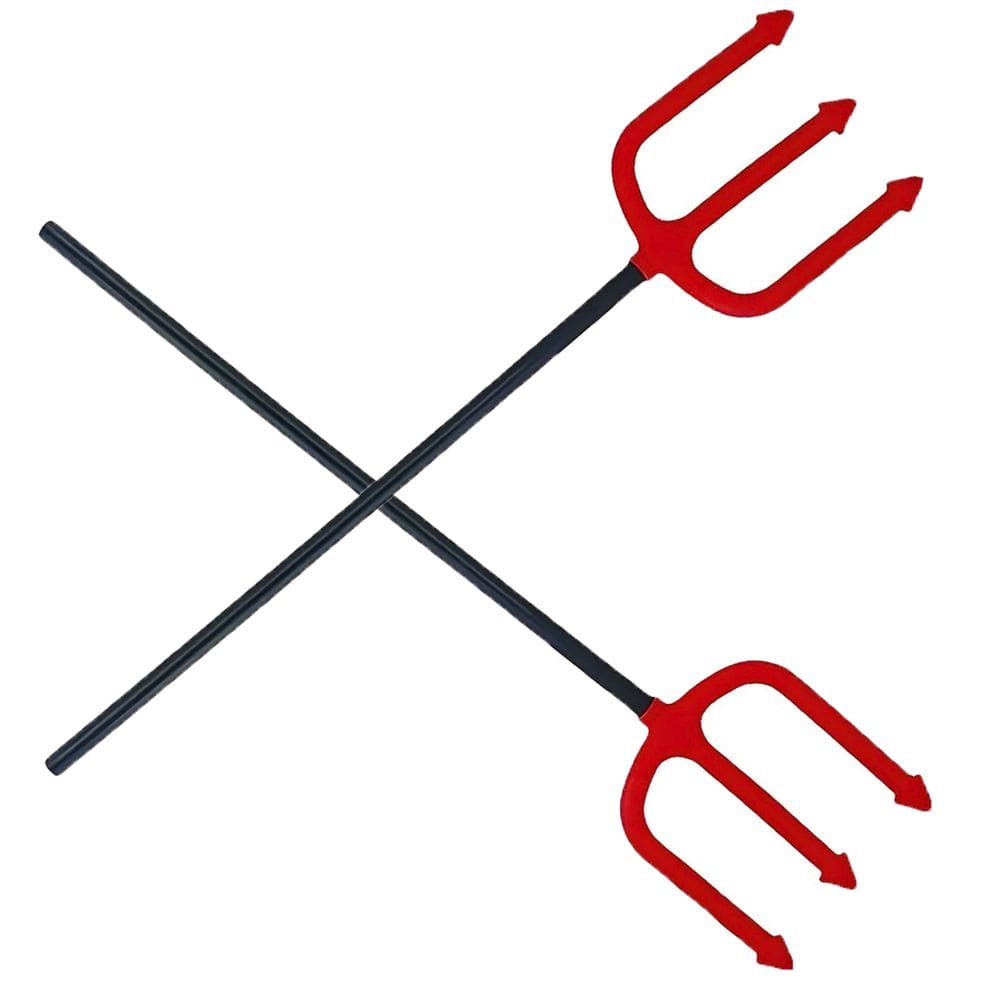 Tridente Hallowen Festa Fantasia Carnaval Kit 2 Uni Cosplay Morte Capetinha Diabinha Decoraçao Dia Das Bruxas