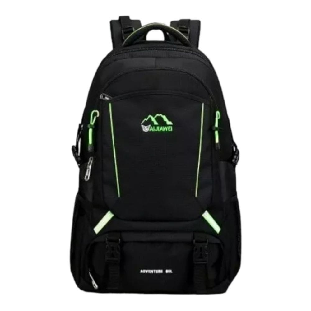 Mochila esportiva impermeável 60L com compartimento para laptop
