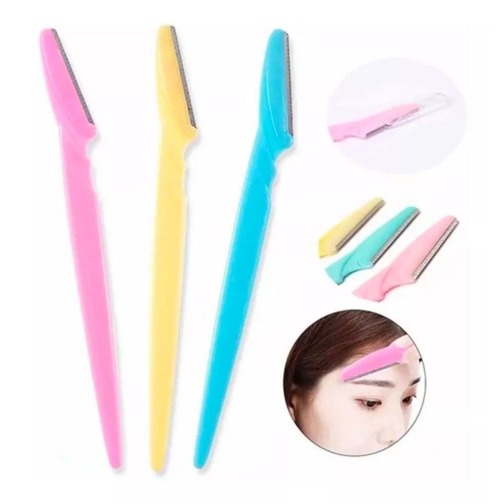 Conjunto de 3 depilação Eyebrow Profiler com alça