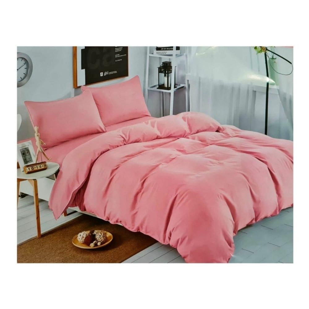Conjunto de lençóis Barbie Unicolor Pink 1.5 Seats 144 fios