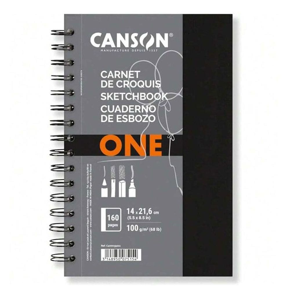 Caderno Sketchbook Espiral One 80 Folhas - Canson