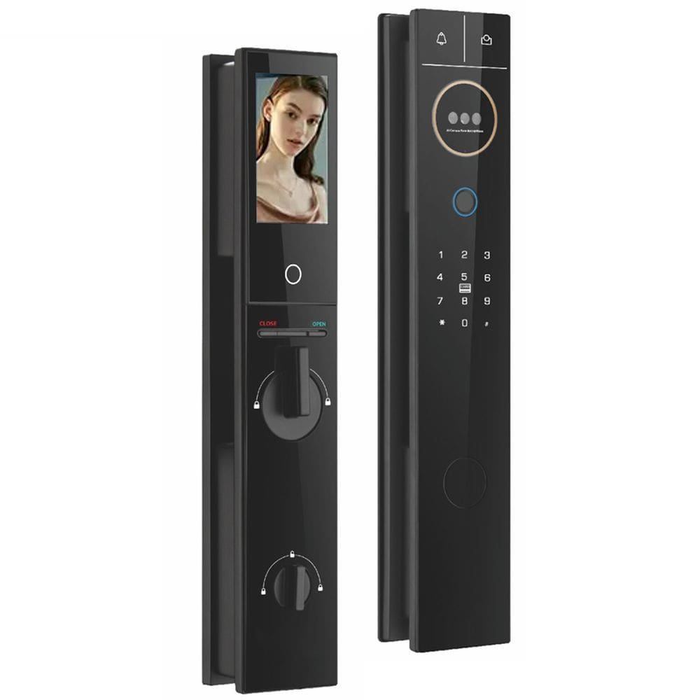 Fechadura Eletronica Digital Wifi Biometria Reconhecimento Facial Cartao Aplicativo Smartphone Celular Segurança Proteçao