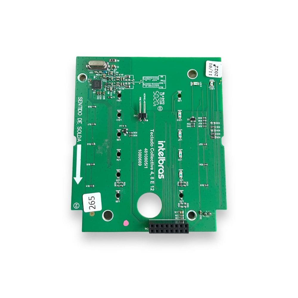 Placa Teclado Central Coletiva Collective 4 Intelbras