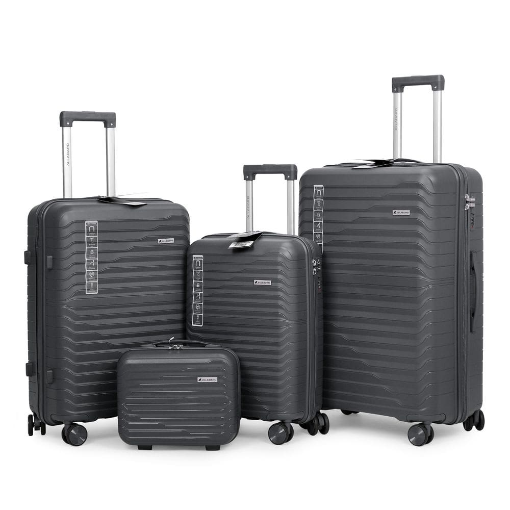 Kit Conjunto Malas de Viagem PMG + Frasqueira 4 peças Polipropileno Zíper Duplo - Portland Allabard