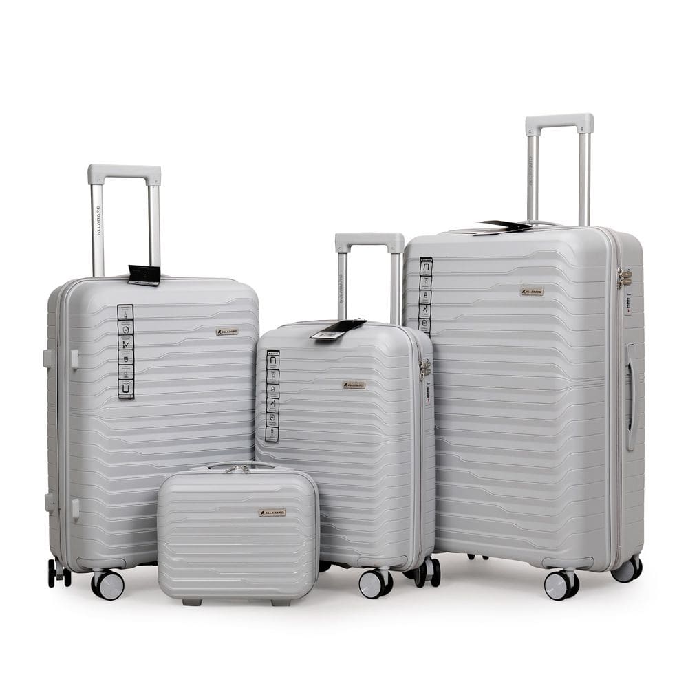 Kit Conjunto Malas de Viagem PMG + Frasqueira 4 peças Polipropileno Zíper Duplo - Portland Allabard