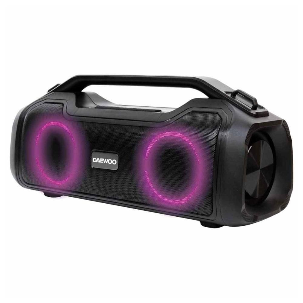 Caixa de Som Portátil Daewoo Power Boombox - 200w RMS - Função PowerBank - Led RGB - IPX5 - DW541