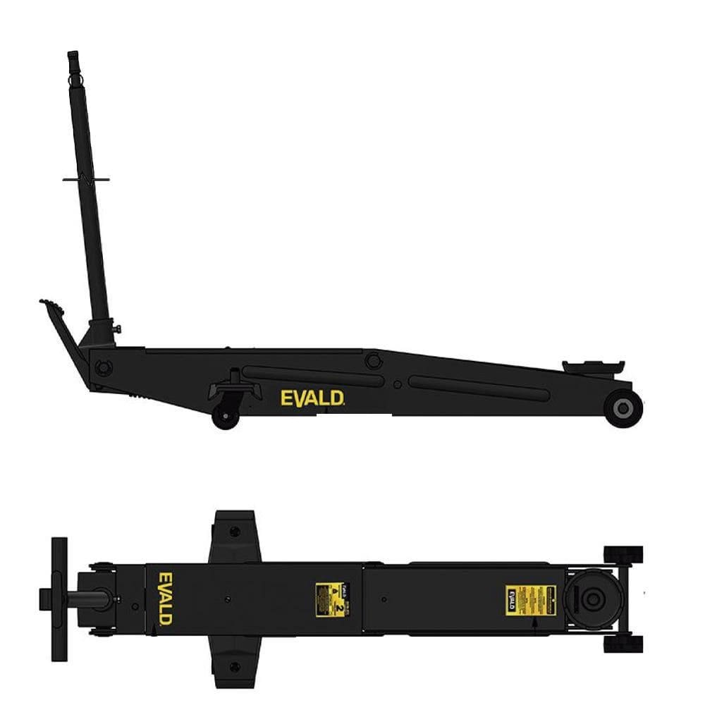 Macaco Jacaré 2 TON Longo EVJH-2TC Roda de Ferro EVALD