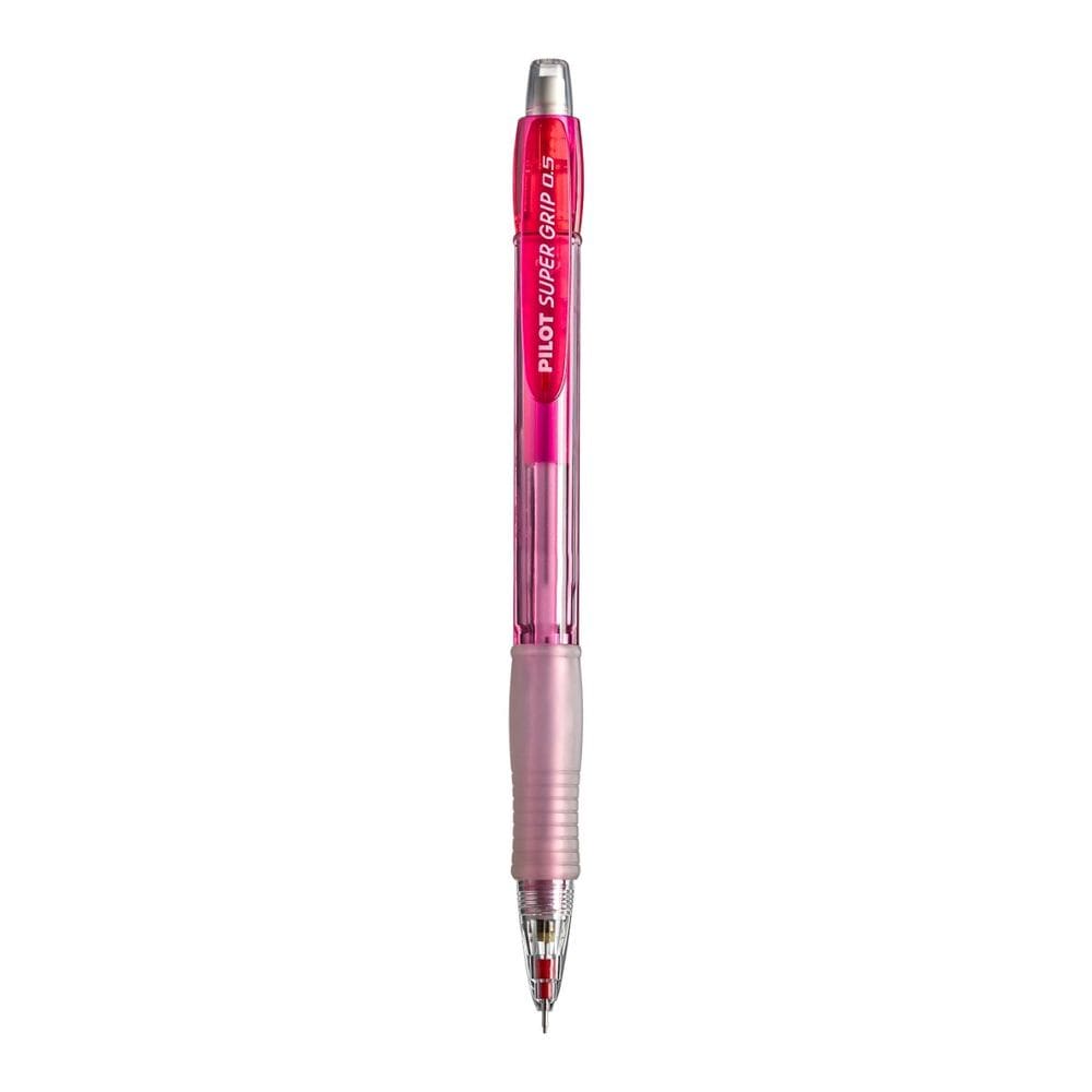 Lapiseira 0.5mm Com Borracha Macia Grip Emborrachado Super Grip Neon- Pilot