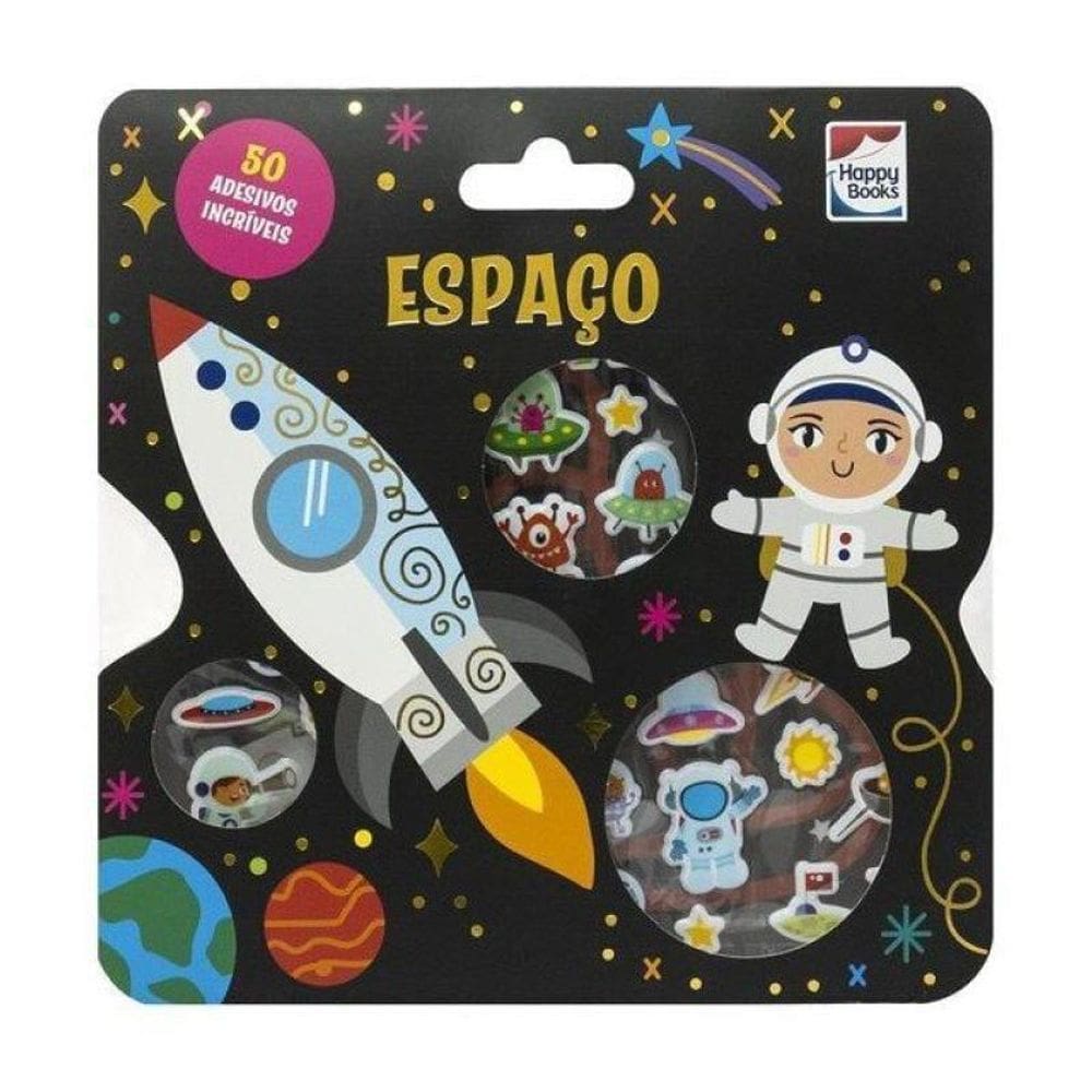 Livro Com Adesivos Fofinhos: Espaço