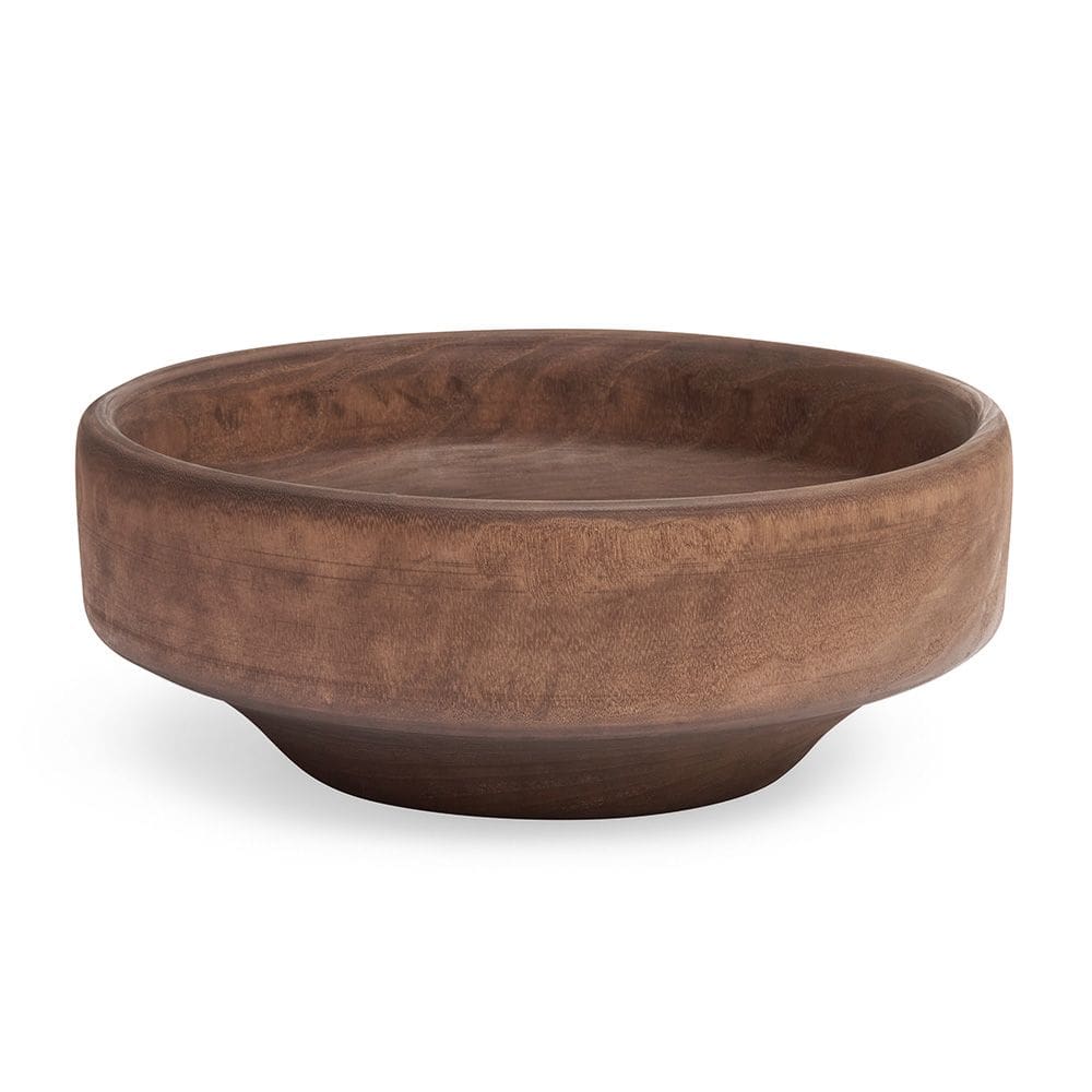 Centro de Mesa Decorativo em Madeira Natural Rústico 38cm 21636 Mart