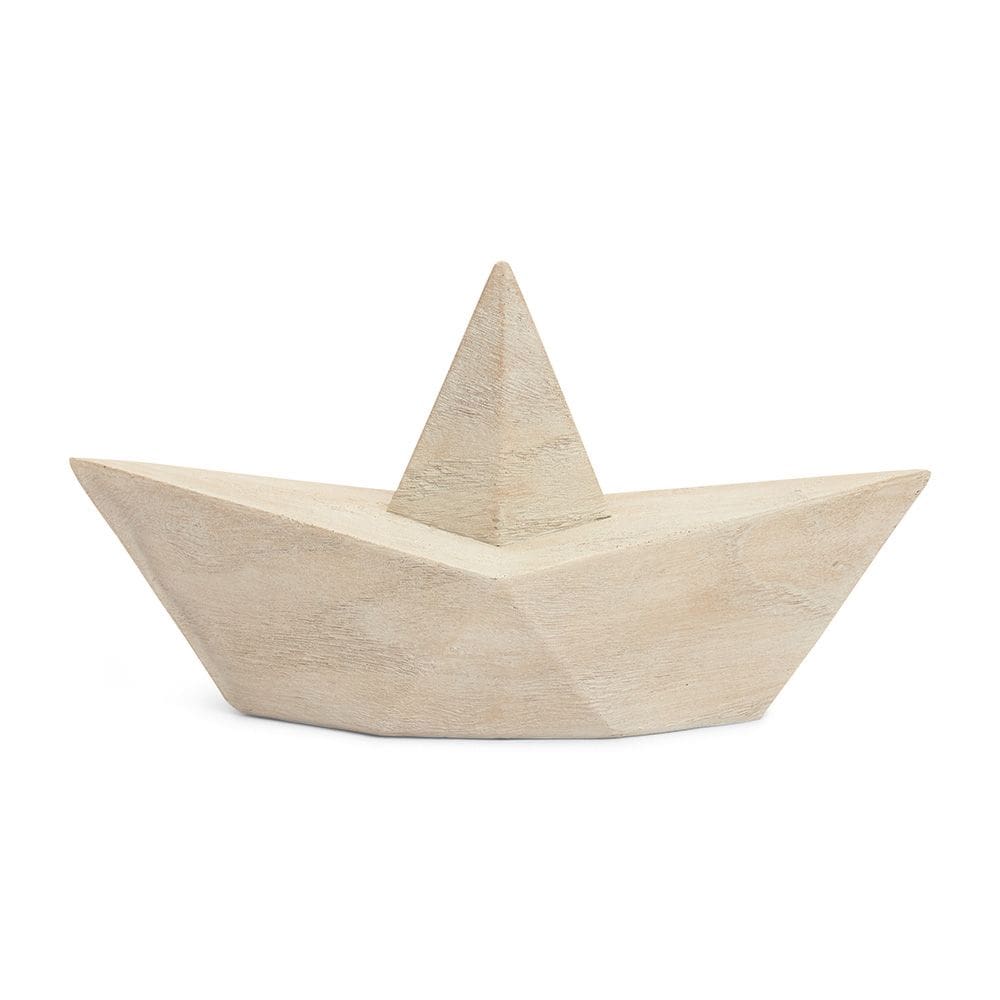 Escultura Decorativa Barco em Poliresina 25cm 21339 Mart
