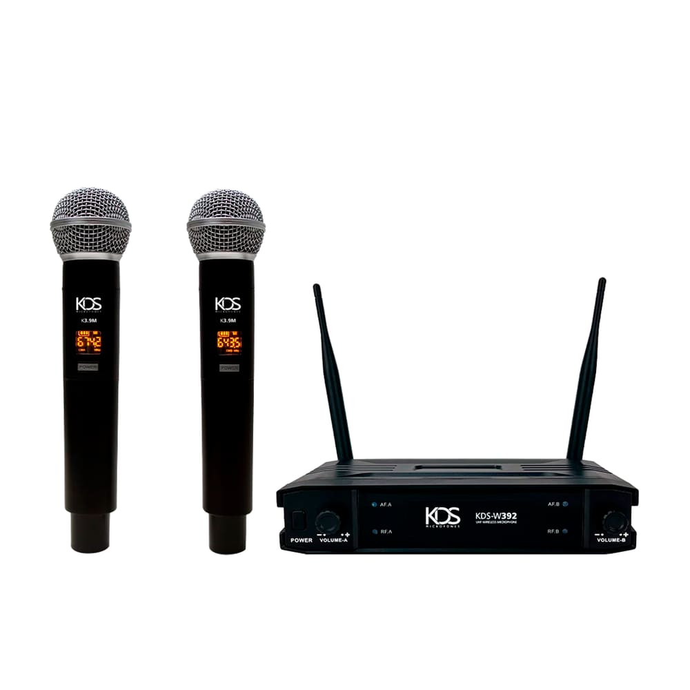 Microfone UHF K392M Duplo Bastão Kadosh